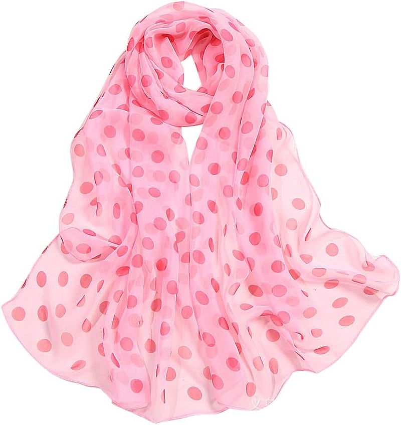 E-Clover Women Soft Floral Print Shawl Chiffon Sheer Scarf - Image 1